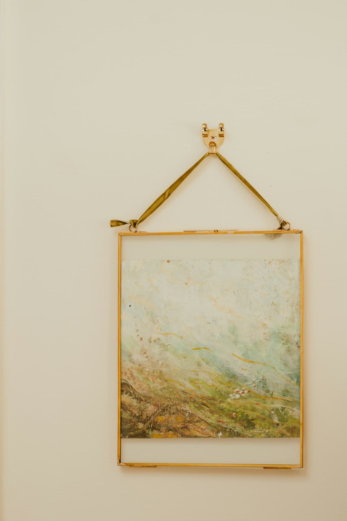 A framed painting
