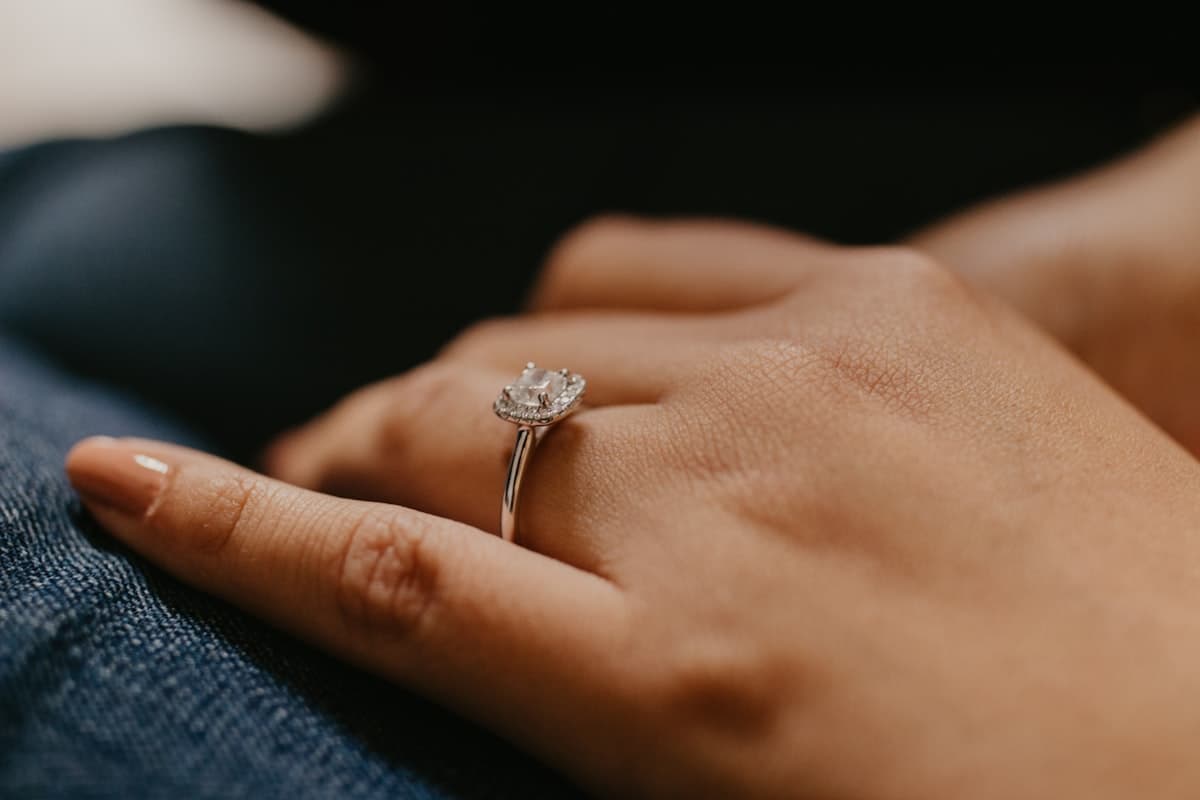A solitaire ring